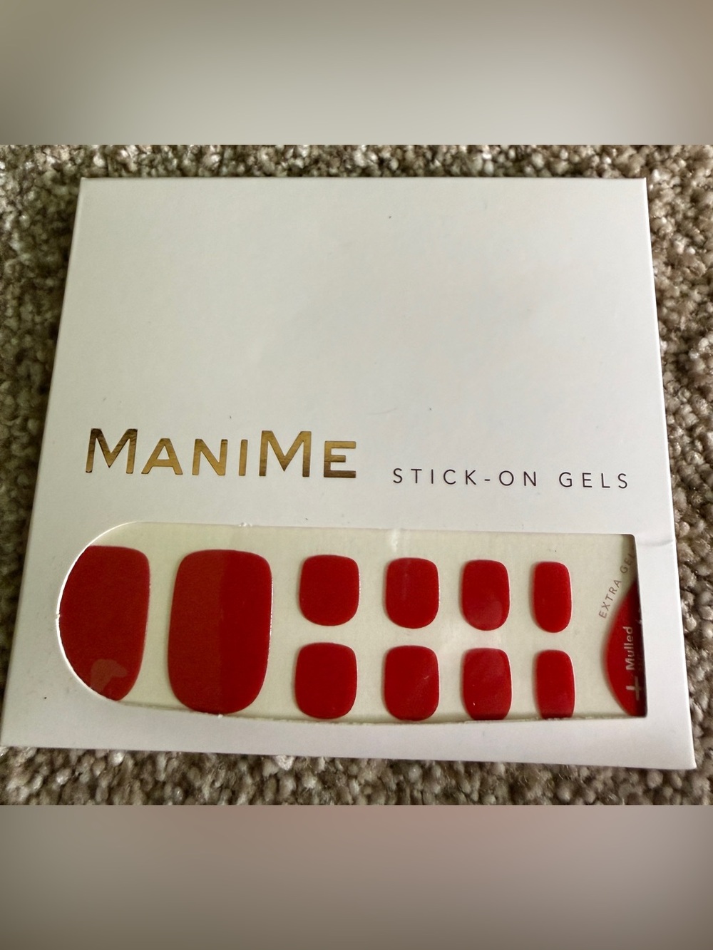 ManiMe Red Stick-On Gel Nail Set